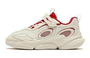 Низкие детские беговые кроссовки white red для подростков ERKE KIDS, Unbleached Original Color/Crimson Cinnabar красный