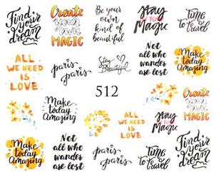 Водные наклейки для ногтей - №512, Raisin