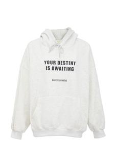 Женская толстовка с капюшоном в цвете белый меланж Homebase