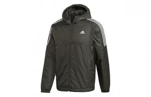 Пуховики мужские оливково-коричневые Adidas, оливковый коричневый