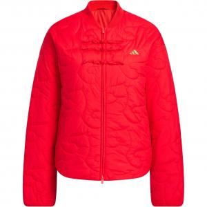 FW25 LIGHT PADDED Puffer Jacket Women's Adidas, light scarlet/gold
