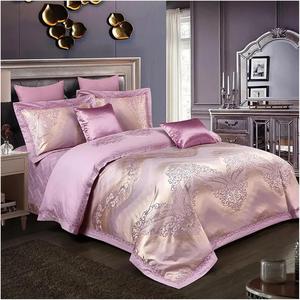 IBDRYKK Комплект постельного белья сатиновый хлопковый жаккард дамаст с мягким шелковистым покрывалом