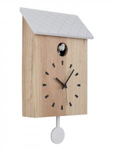 Globo lighting Настенные часы "CLOCKY" коричневого цвета