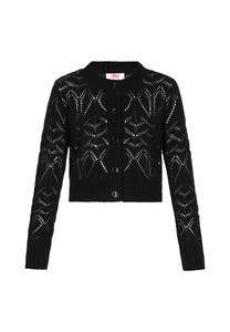 MYMO Кардиган 'Young Fashion' в черном цвете