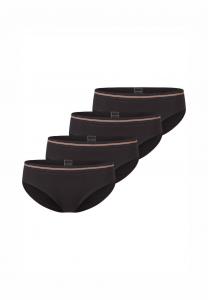 Трусы-брифы 4ER PACK LIFE Schiesser, черный