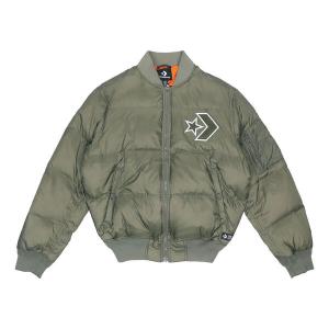 Куртка down jacket 'green' Converse, зеленый
