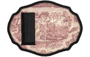 GUCCI Скатерть и салфетки из ткани жуи, розовые 53,1*38,9 см