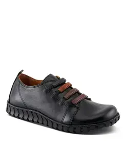 Emmalina кожаные слипоны со съемной стелькой и эластичными шнурками без завязывания Spring Step, синий