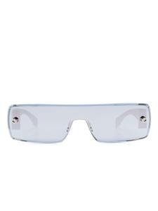 Alaïa солнцезащитные очки-маска, серебристый
