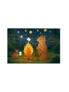 Mr. & Mrs. Panda Дизайн «Медведь и божья коровка у костра» без... в белом цвете