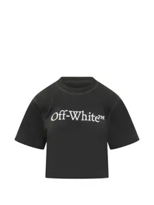 Футболка с логотипом Bookish Off-White, черный