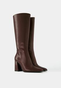 Сапоги Bershka, темно-красный