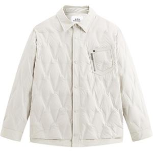 PEACEBIRD MEN Куртка мужская Ecru 1 Lapel Moderate Others