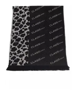 Шарф Animalier с логотипом Cavalli Class, мультиколор