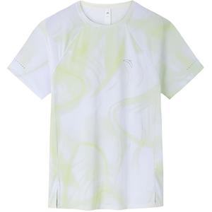 Женская футболка с напечатанным рисунком и рукавом реглан лаймового цвета Anta Running Collection