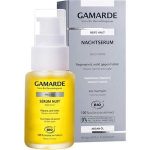 GAMARDE Bio-Kosmetik Антивозрастная ночная сыворотка для зрелой кожи с витамином Е 30мл
