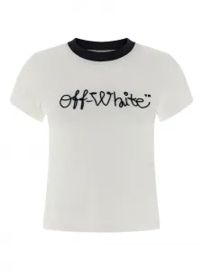Футболка с вышитым логотипом Script Off-White, белый