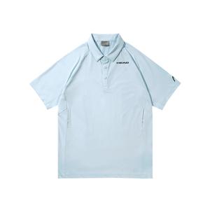 Футболка поло HEAD мужская, желто-зеленая (однотонная)