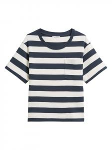 Marc O'Polo Футболка бело-темно-синего цвета
