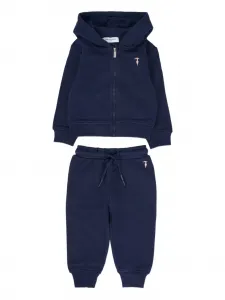 Спортивный костюм с капюшоном на молнии TRUSSARDI JUNIOR, синий