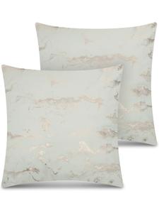 Aspero 2 наволочки с мраморным узором, 45x45 см, цвет Carrara, розовый