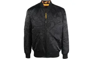 PHILIPP PLEIN Вышитая бомбер куртка с татуировкой, Black