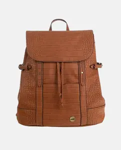 Рюкзак из искусственной кожи Coco с клапаном Volum, коричневый