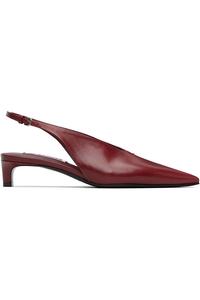 Jil Sander Красные туфли на каблуке с открытой пяткой