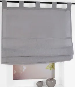 Римская штора с петлями Metis 100% лен серый Ширина 100 * Высота 140 см Kutti