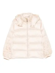 Стеганая куртка с капюшоном TWINSET, нейтральный