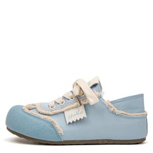 STAE Женские противоскользящие износостойкие низкие скейтерские кеды Blue, цвет Blue