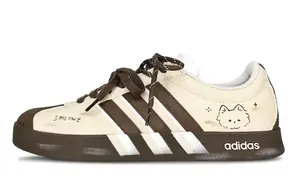 Neo VL Court 2.0 Cocoa Meow Language, мерцающая кошачья амортизация, износостойкие низкие кеды для скейтбординга женские Adidas, Cocoa коричневый