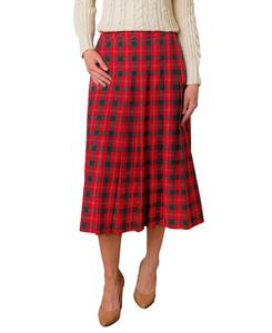 Женская плиссированная юбка миди из органического хлопка Hope & Henry, London plaid