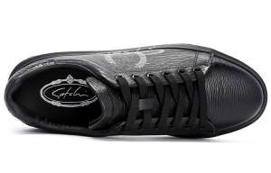 Кеды мужские, обувь для скейтбординга низкая черный Satchi