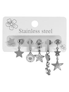 Adeliás Женский кулон - кулон из нержавеющей стали со стразами серебристого цвета