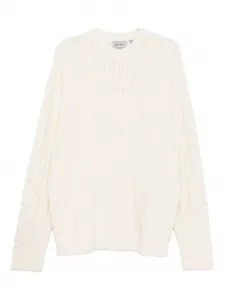 Вязаный свитер с круглым вырезом CARHARTT WIP, белый