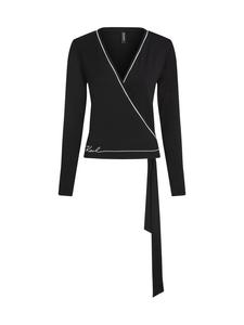 Karl Lagerfeld Лонгслив в черном цвете