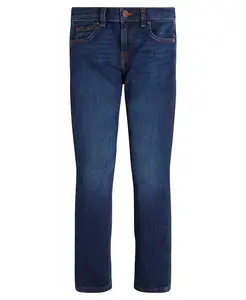 Узкие джинсы Big Boys Skinny Fit Stretch Denim с пятью карманами GUESS, синий