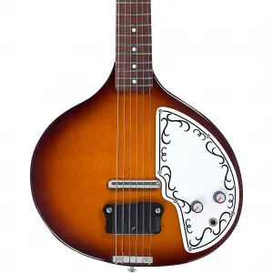 Электрогитара Danelectro Baby Sitar, коричневый градиент