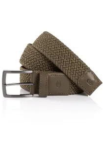 Плетеный ремень TOM TAILOR "TTJamie" с тисненым логотипом, оливковый