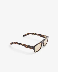 Мужские солнцезащитные очки с прямоугольной оправой цвета черепаховый узор Scalpers
