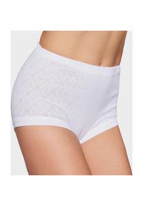 Брюки Ольга, короткие, с вышивкой люверсов, однотонные, женские SPEIDEL, белый