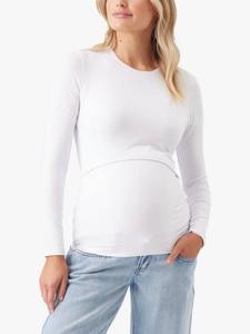 Элегантный трикотажный топ для кормления Ripe, White