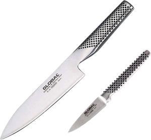 Global набор из 2 ножей G-5846, серебряный