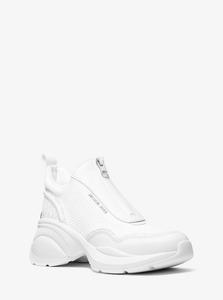 Кроссовки Zuma Mixed-Media Trainer Michael Kors, Bright Wht