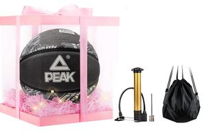 PEAK Резиновый баскетбольный мяч blue gray размер 7 тренировочный unisex