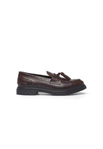 Лоферы Les Deux THATCHER CROCO, Slate Brown/Brown