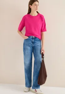 Mit knopfdetail basic tshirt Cecil, Pink