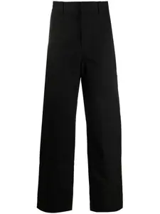 Прямые брюки с полосками Diag OFF-WHITE, черный