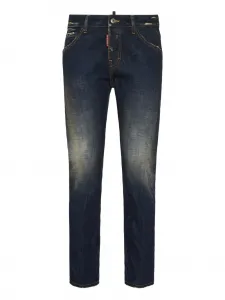 Джинсы Cool Girl с эффектом темного песочного потертости Dsquared2